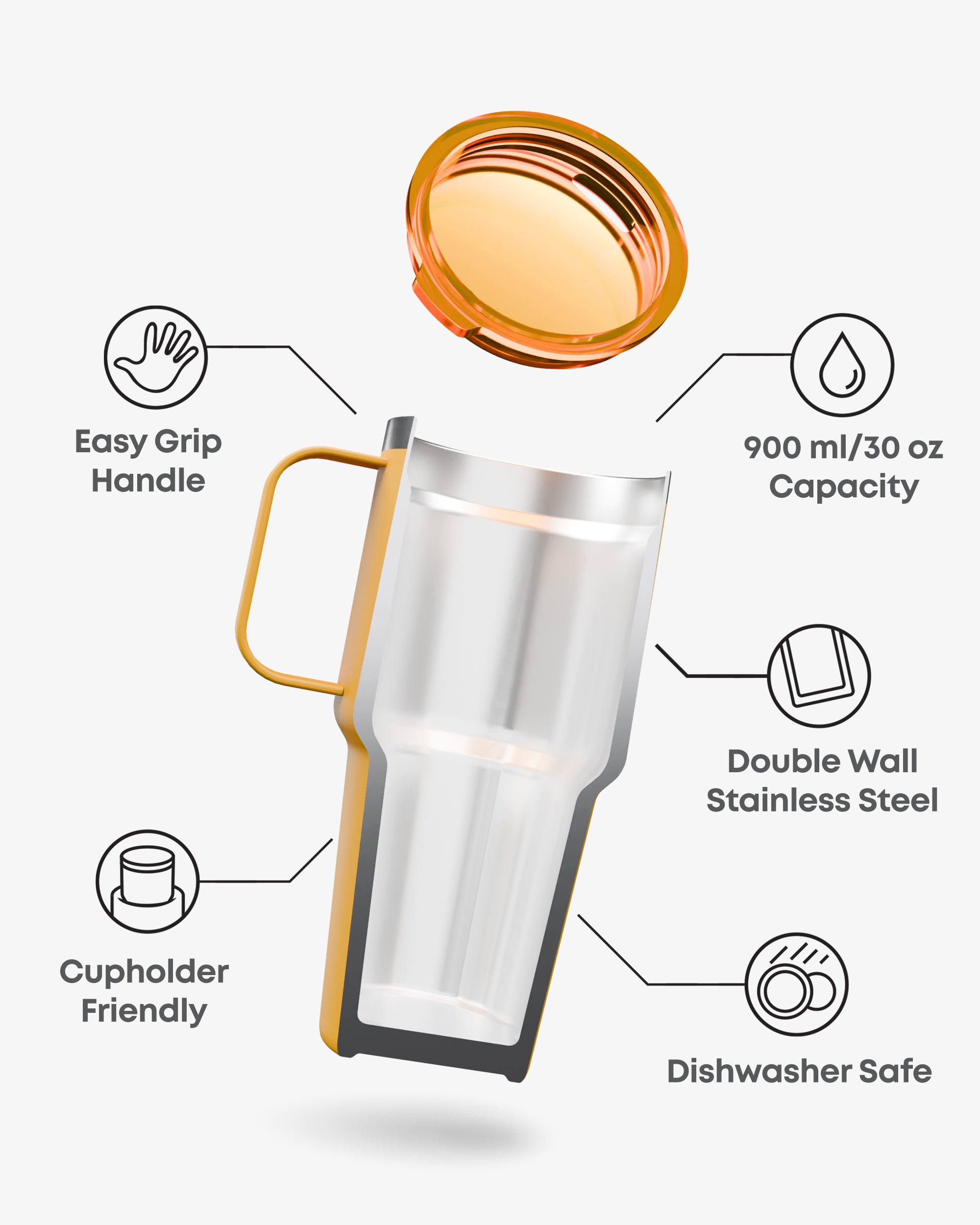 smartshake-insulated-nomad-tumbler-hufflepuff-900-ml image 2