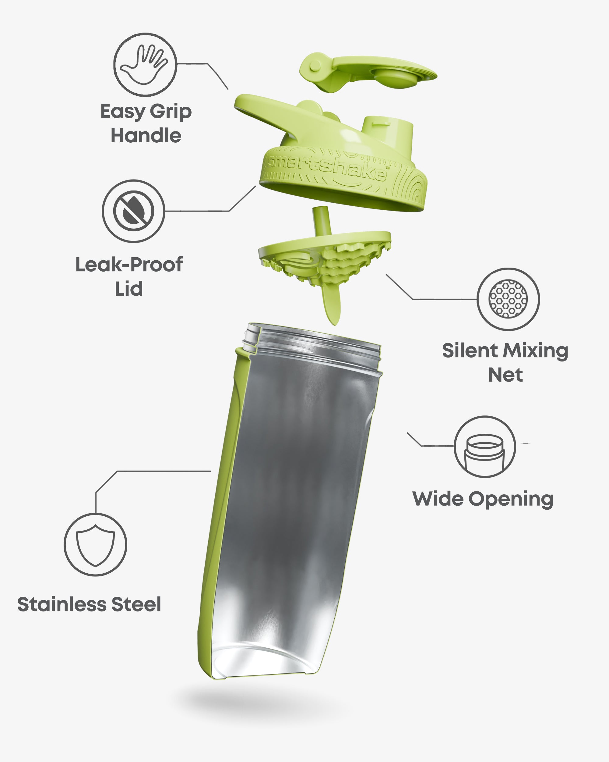 smartshake-reforce-stainless-steel-shaker-tmnt-classic-logo-900-ml image 2