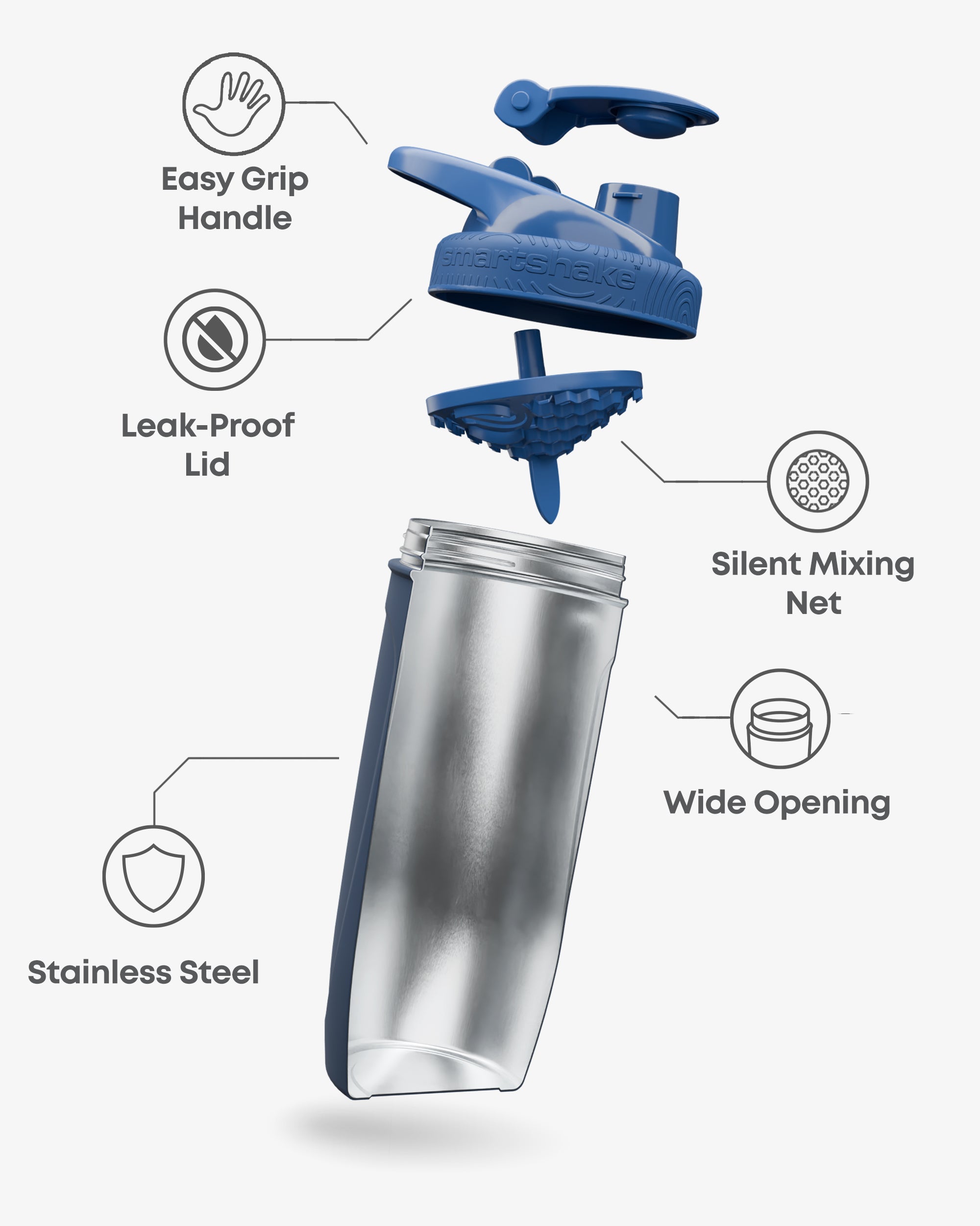 smartshake-reforce-stainless-steel-shaker-900-ml-superman image 2
