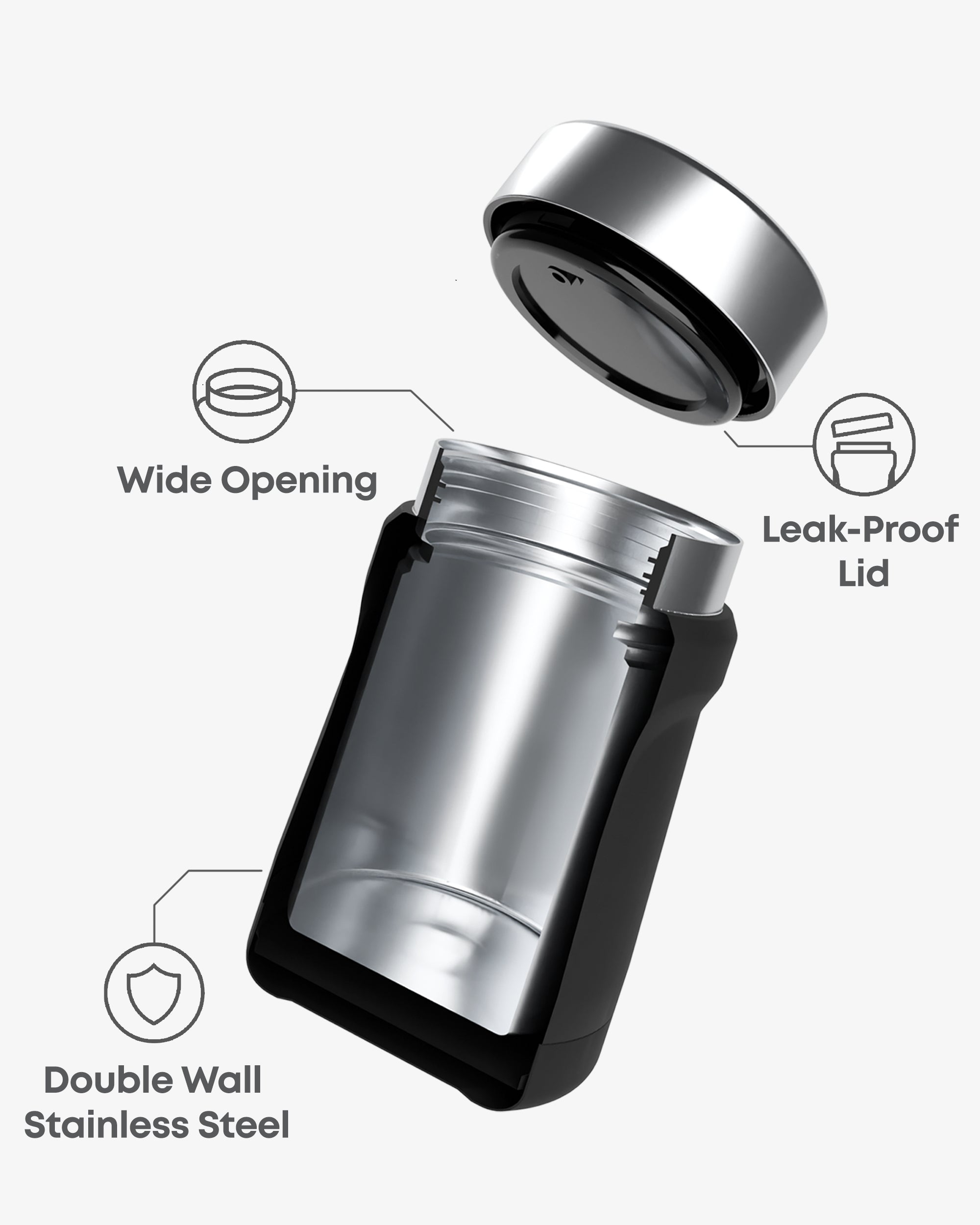 smartshake-insulated-food-jar-black-550-ml image 2