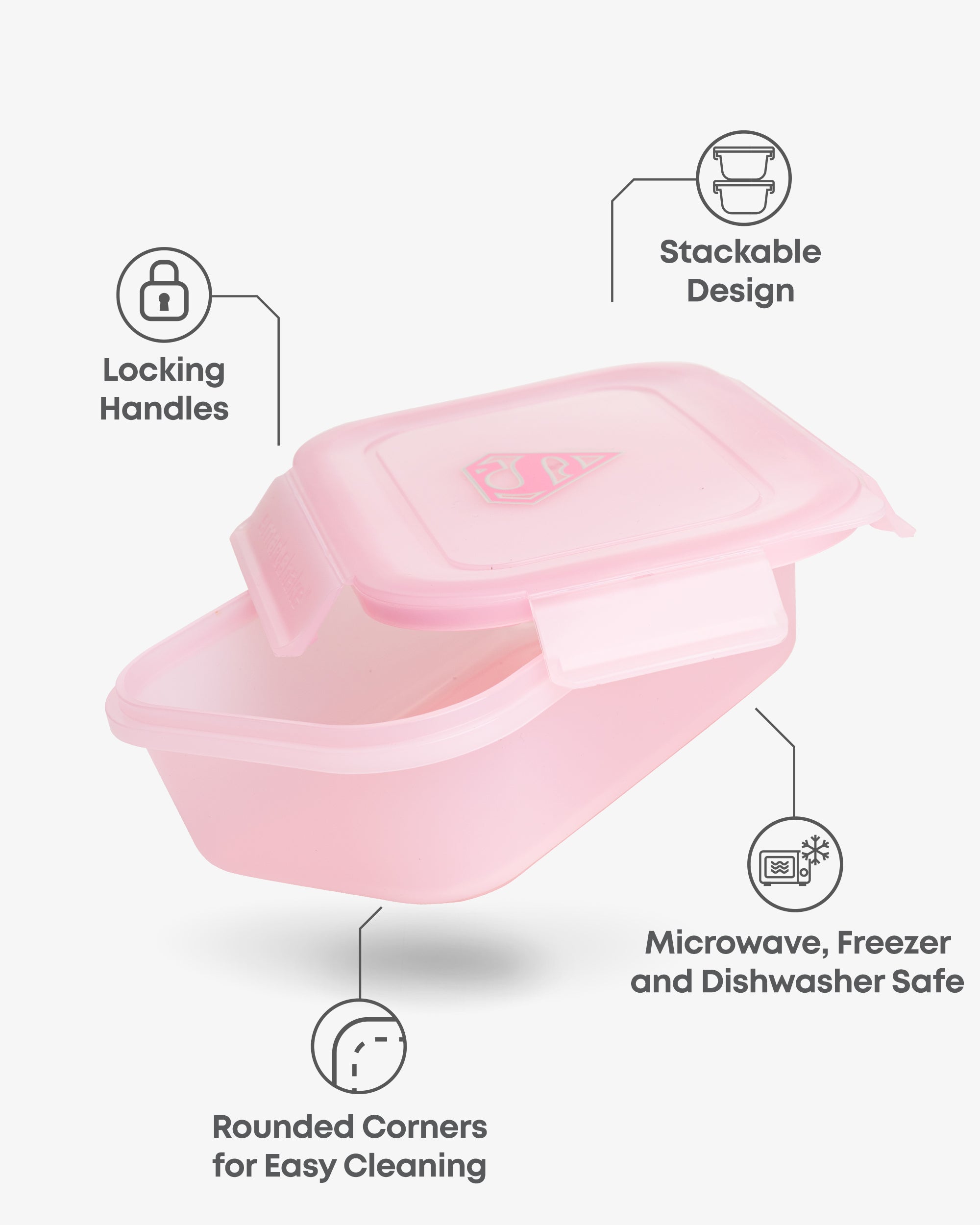 smartshake-food-storage-container-supergirl-800-ml image 2