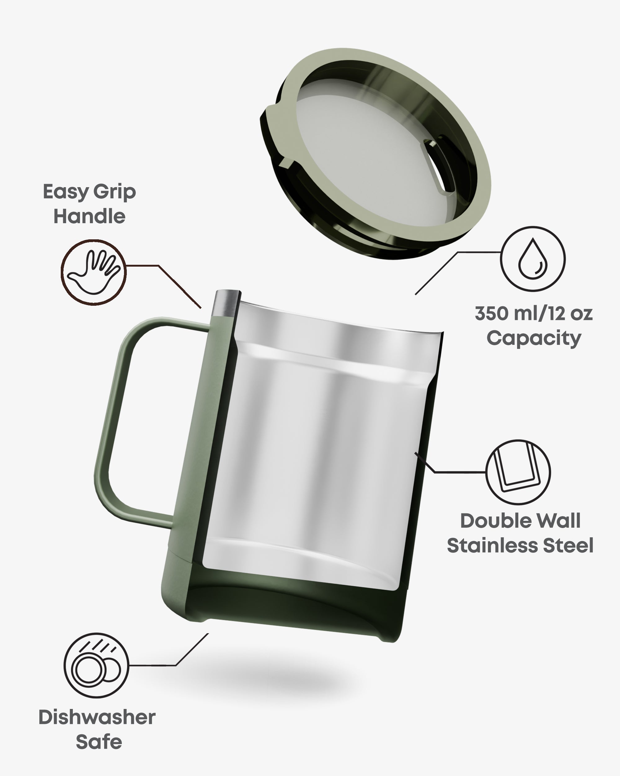 smartshake-isolierter-kaffeebecher-green-350-ml image 2