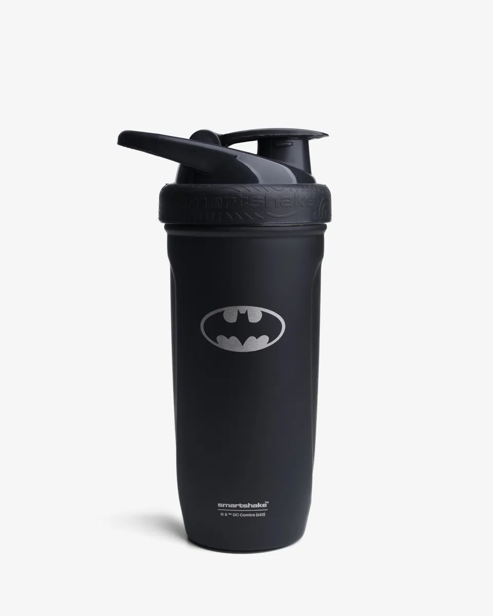 smartshake-reforce-stainless-steel-shaker-batman-logo-metallic-900-ml image 1