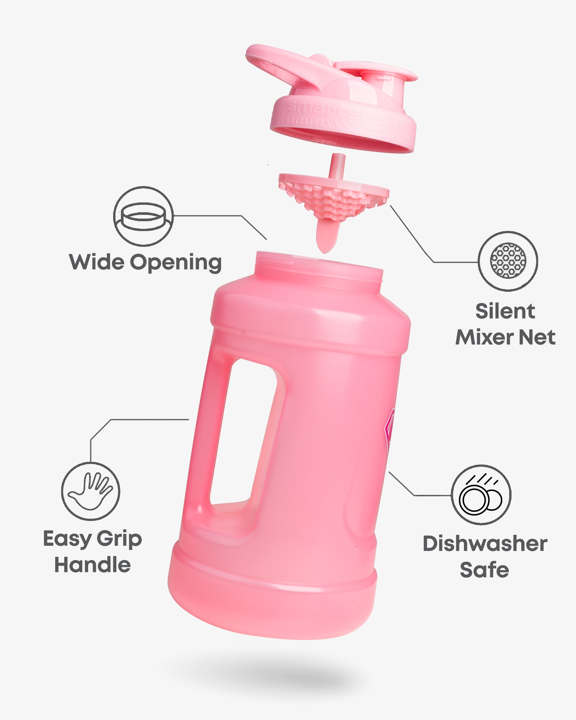 smartshake-ultimate-jug-trinkflasche-2100-ml-supergirl image 2