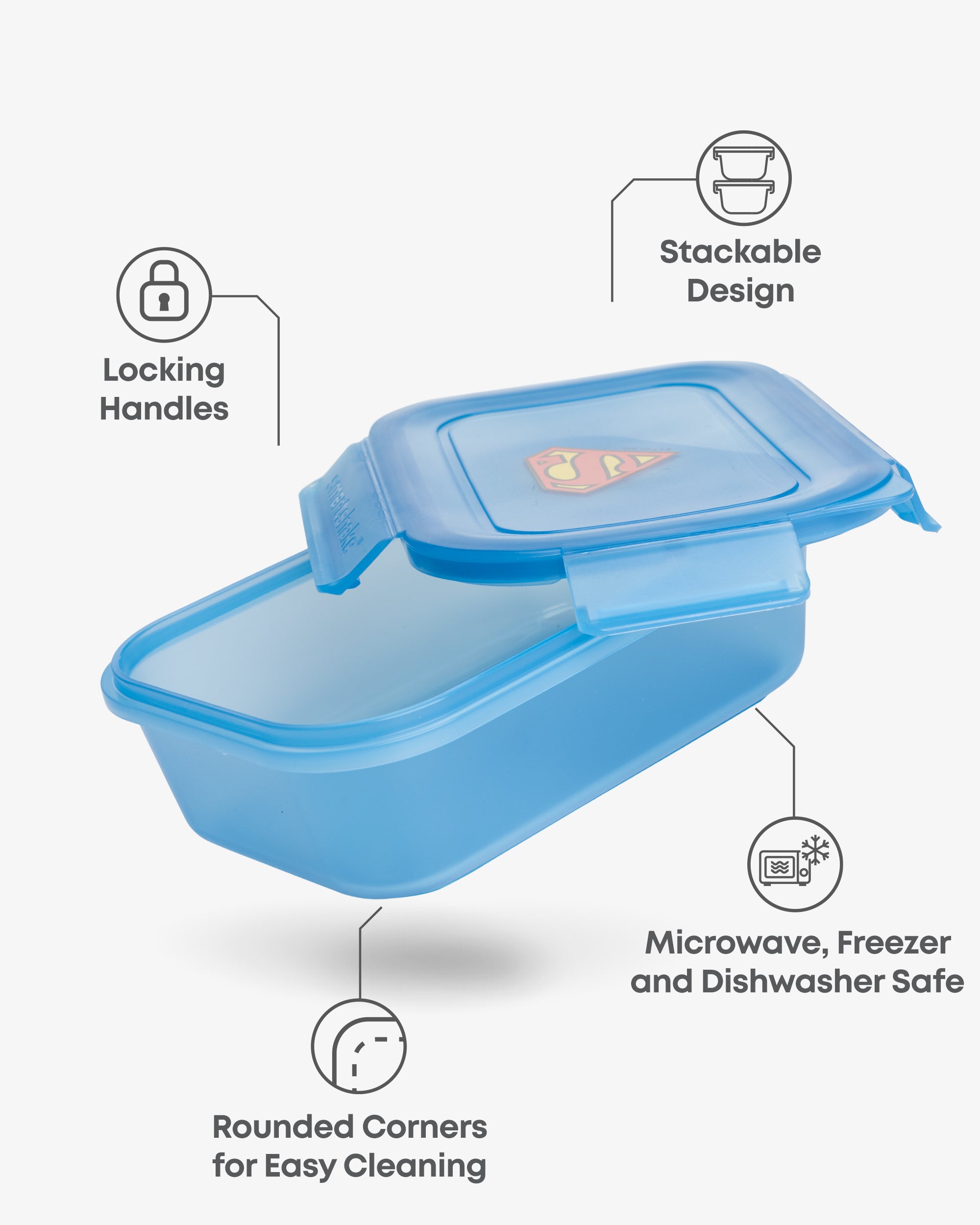 smartshake-bohtal-food-jar-superman-800-ml image 2