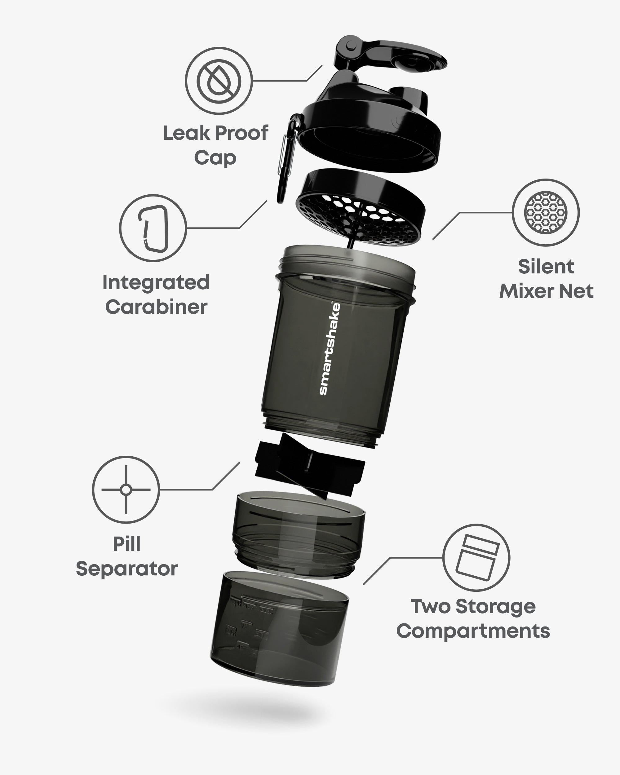 smartshake-original2go-shaker-black-600-ml-mit-pillenbox image 2