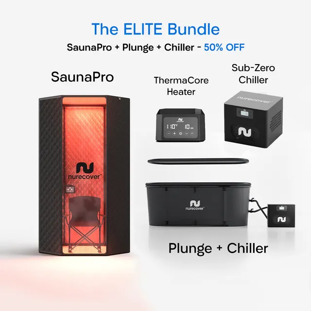 nurecover-elite-bundle-saunapro-eisbad-plunge-chiller-set image 1
