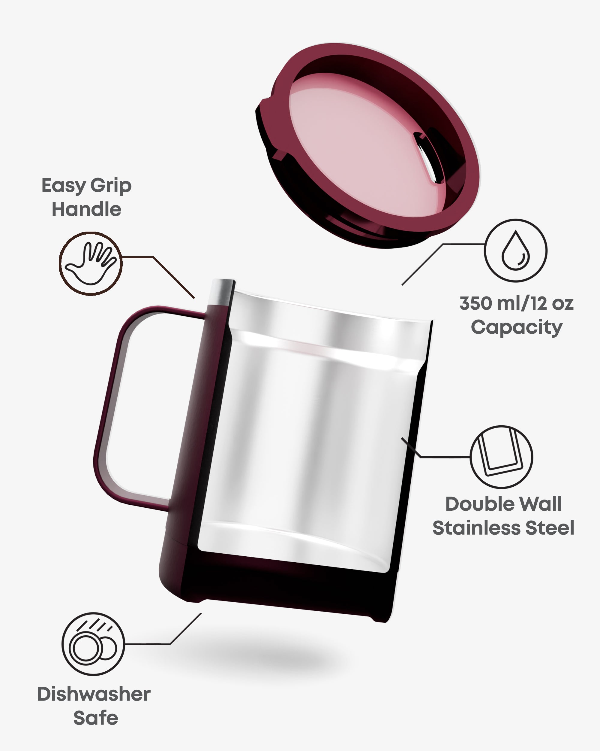 smartshake-insulated-coffee-mug-wonder-woman-thermo-350-ml image 2