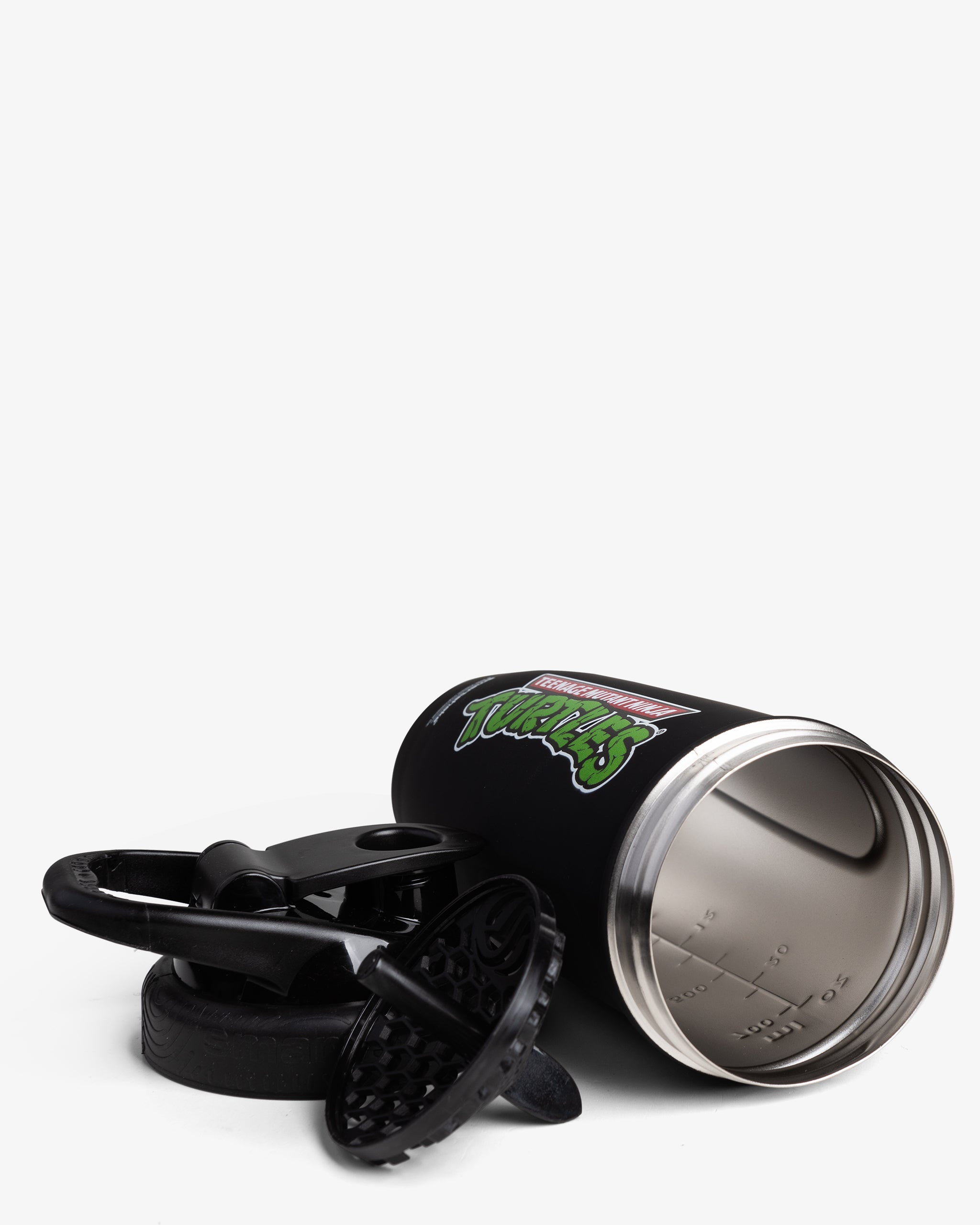 smartshake-reforce-stainless-steel-shaker-900-ml-tmnt-classic-logo-black image 3