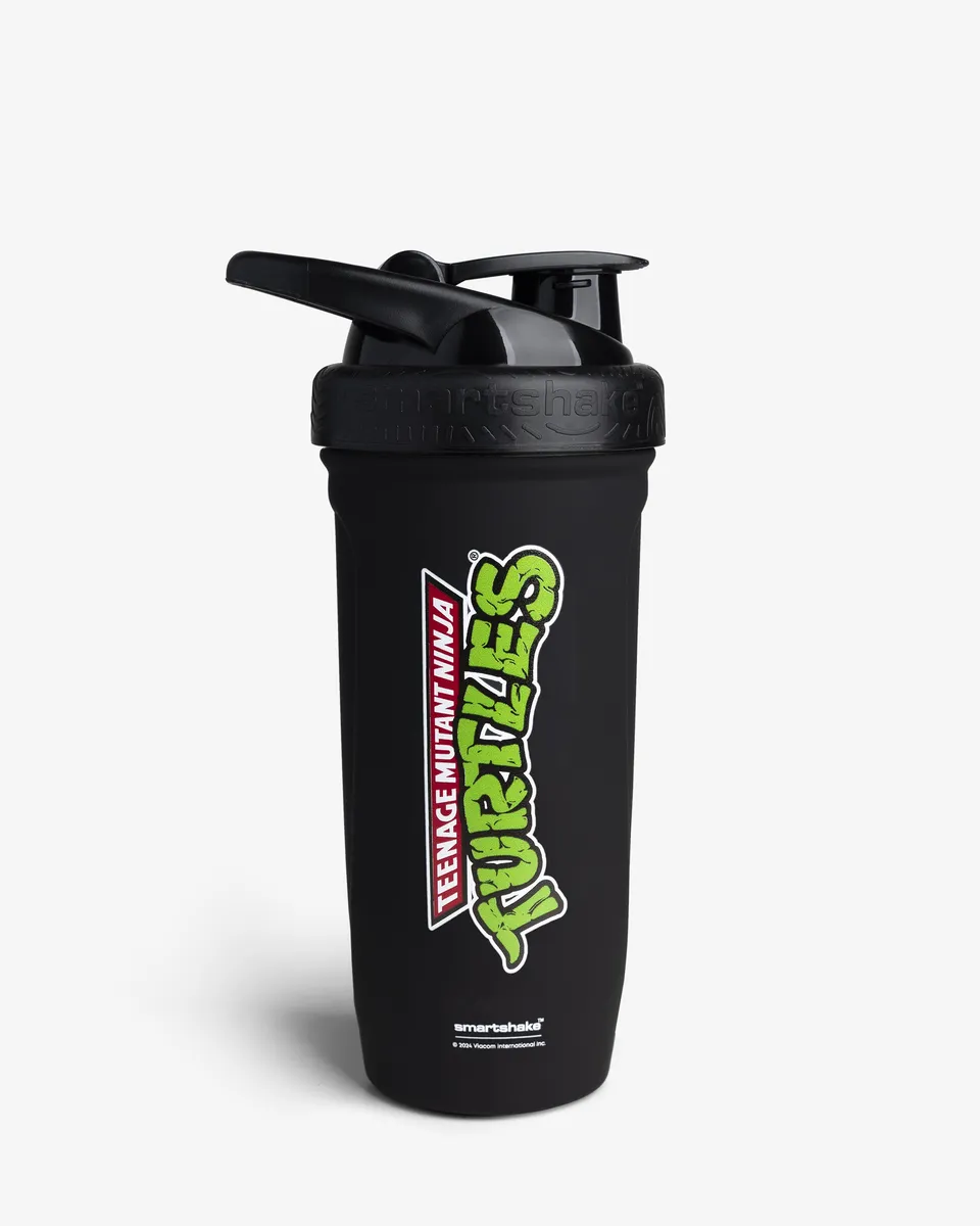 smartshake-reforce-stainless-steel-shaker-900-ml-tmnt-classic-logo-black image 1