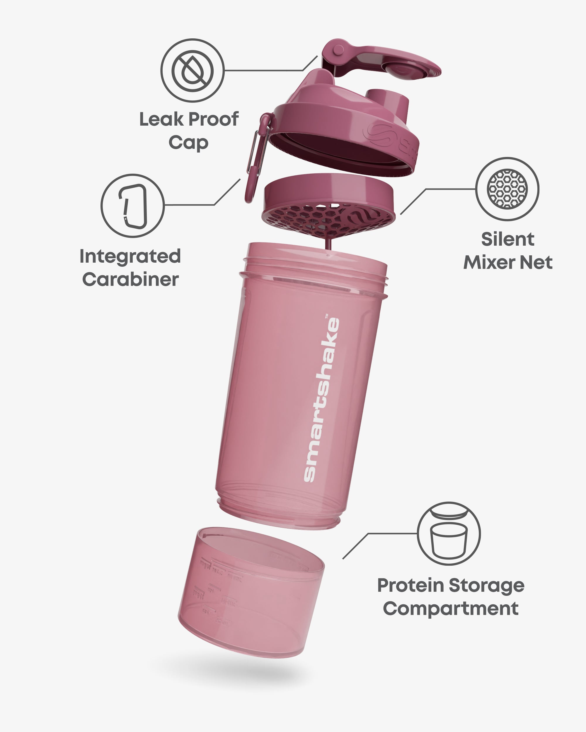 smartshake-original2go-one-deep-rose-shaker-800-ml image 2