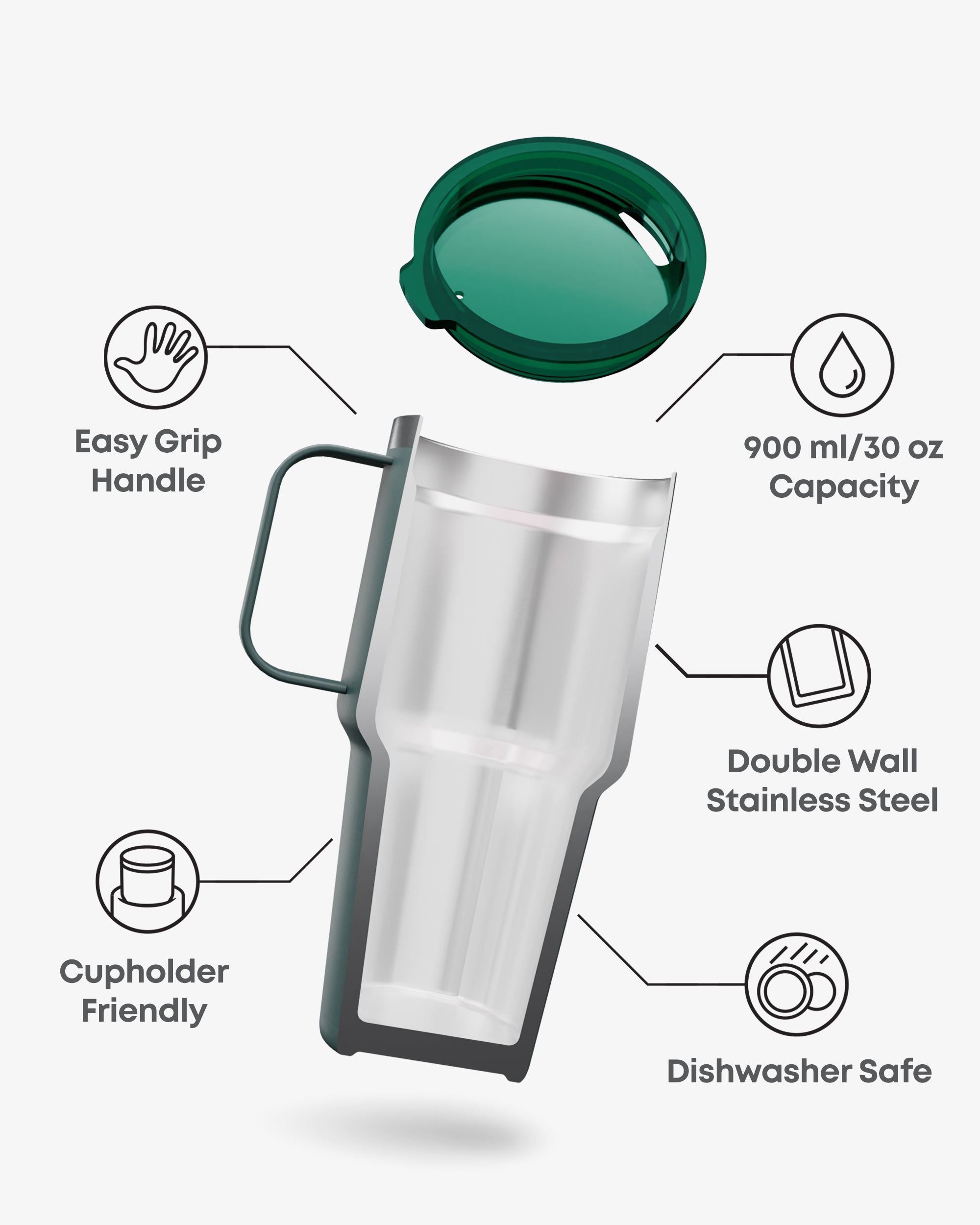 smartshake-bohtal-nomad-tumbler-slytherin-900-ml-isoliert image 2