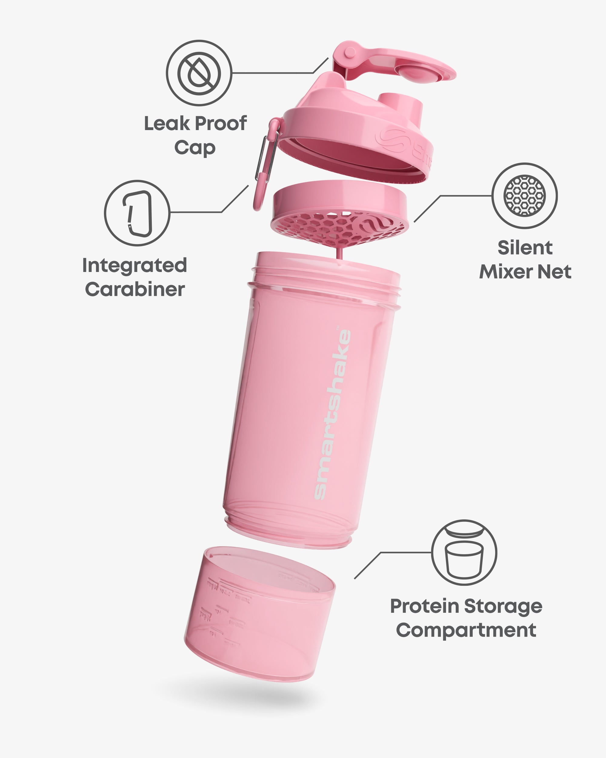 smartshake-original2go-one-light-pink-shaker-800-ml image 2