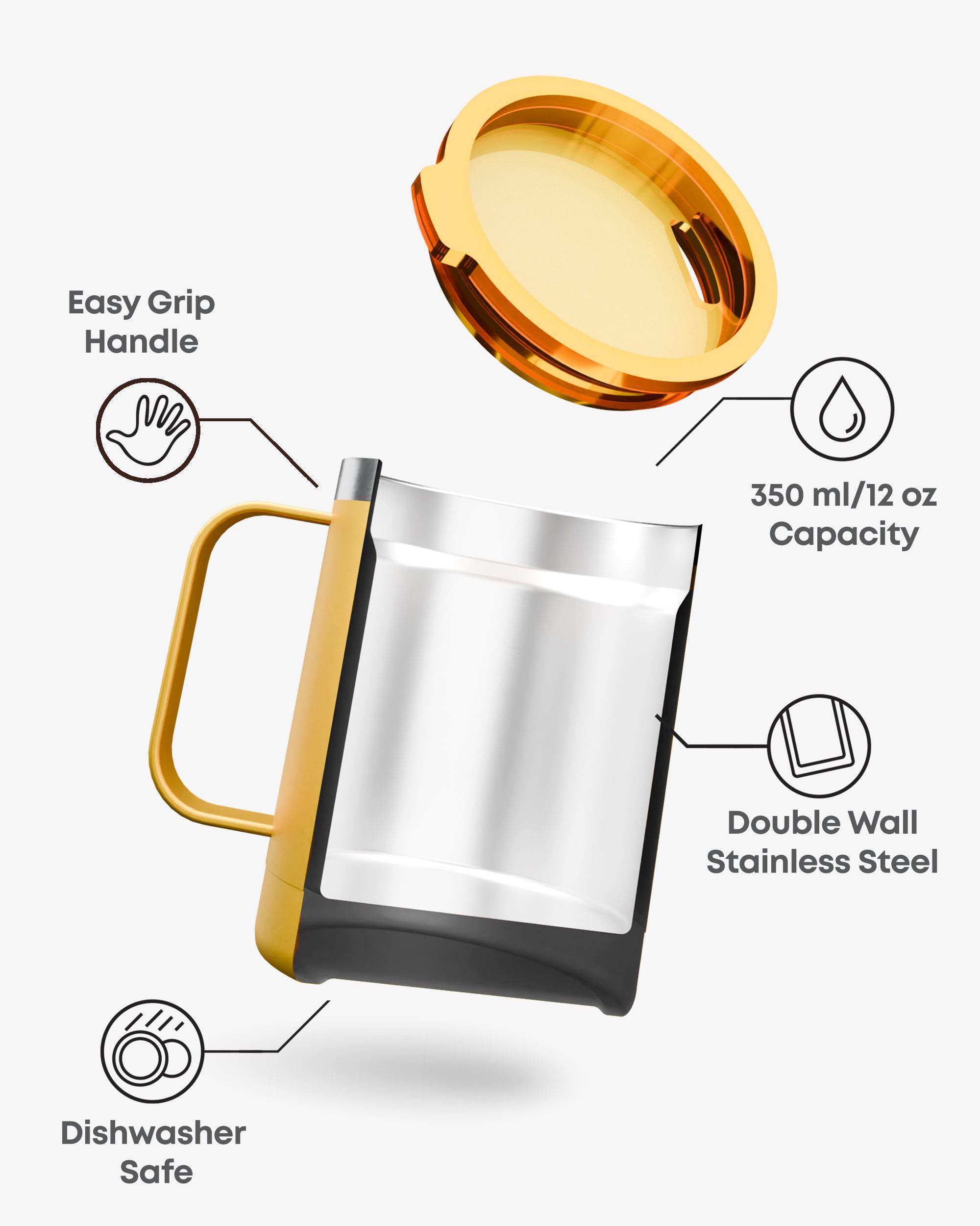 smartshake-bohtal-insulated-coffee-mug-hufflepuff-350-ml image 2