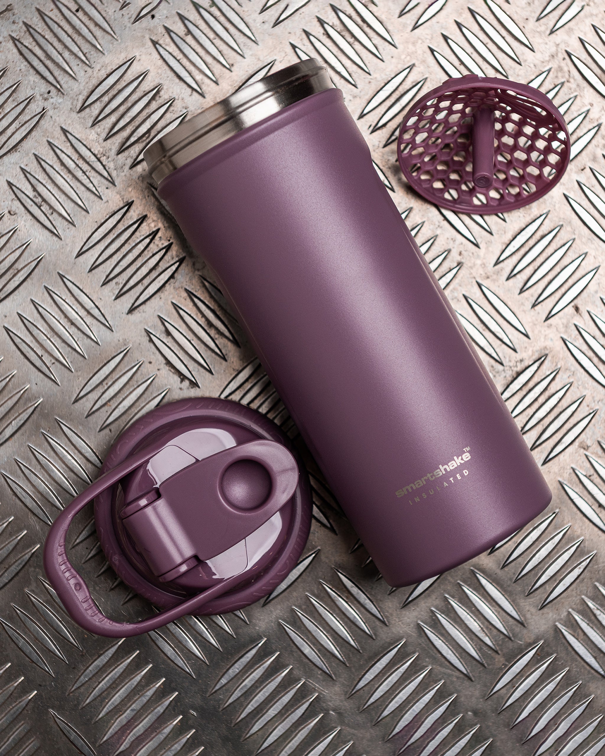 smartshake-insulated-steel-shaker-dusty-plum-750-ml image 4