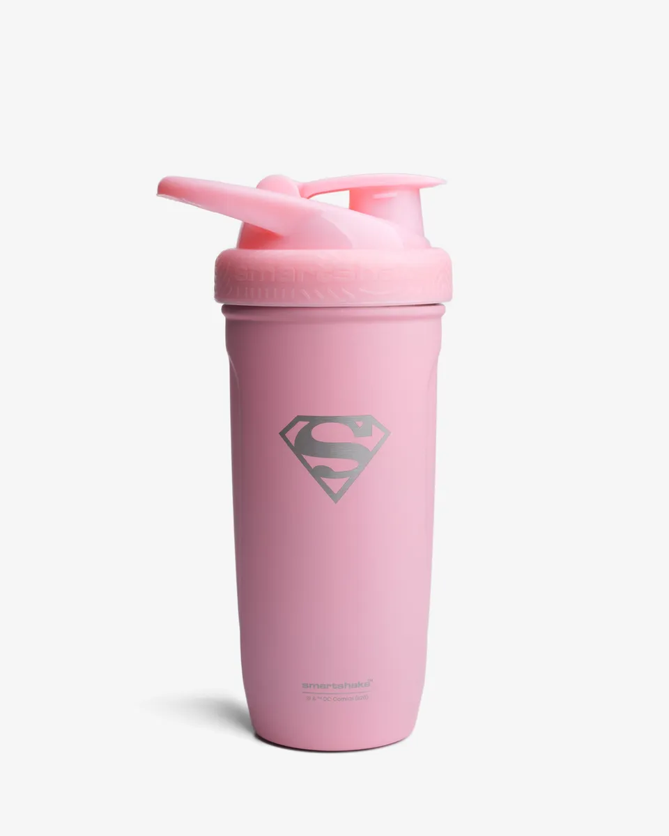 smartshake-reforce-stainless-steel-shaker-900-ml-supergirl image 1
