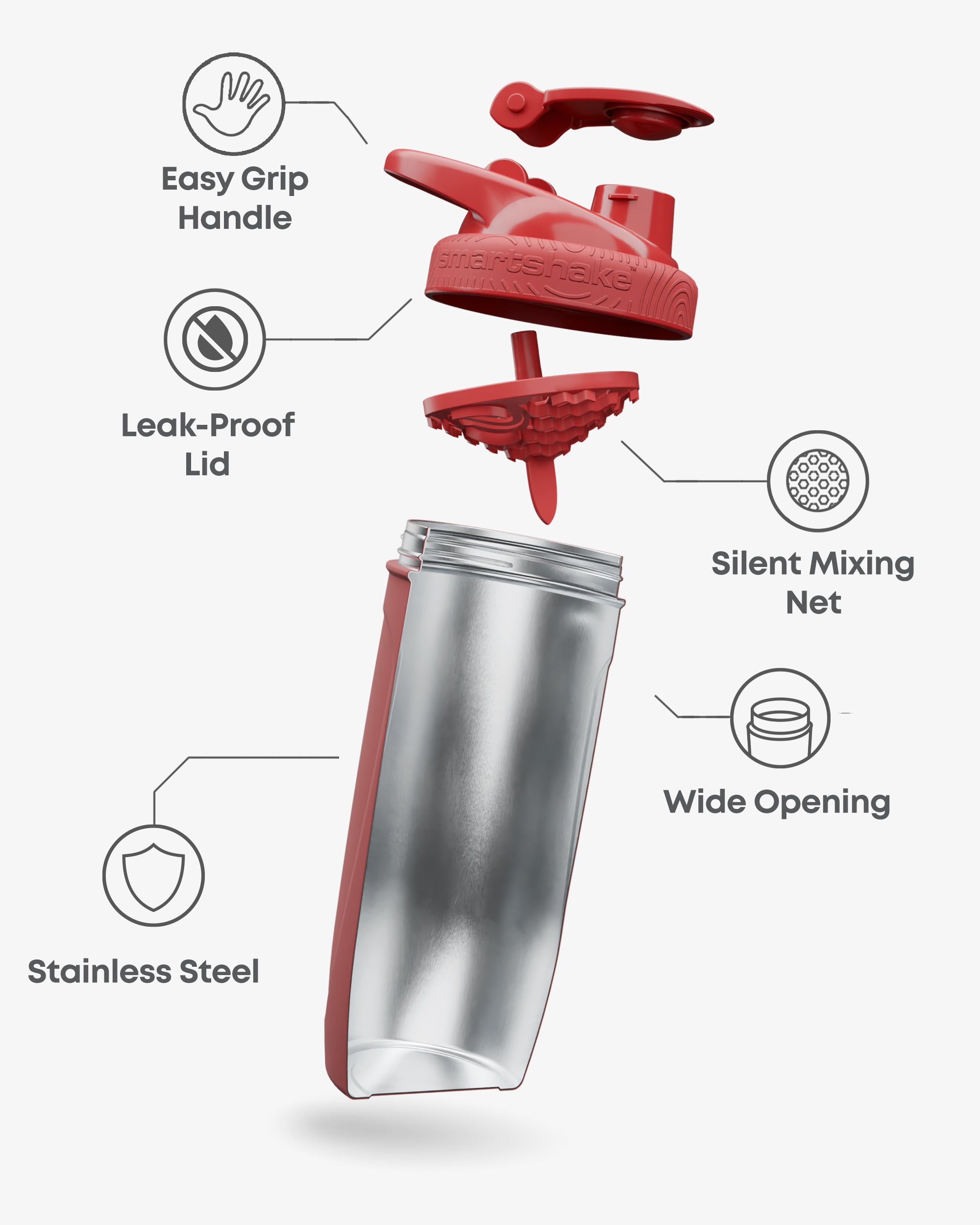 smartshake-reforce-stainless-steel-gryffindor-edelstahl-shaker-900-ml image 2